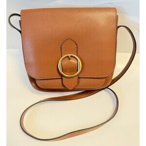 Banana Republic Women’s Brown Purse Shoulder Bag W/buckle & Snap Enclosure Boho